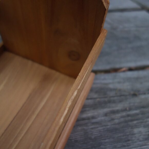 Wood Bottle Caddy with Metal Carrying Handle and Mounted Metal Bottle Opener - Picture 16 of 16